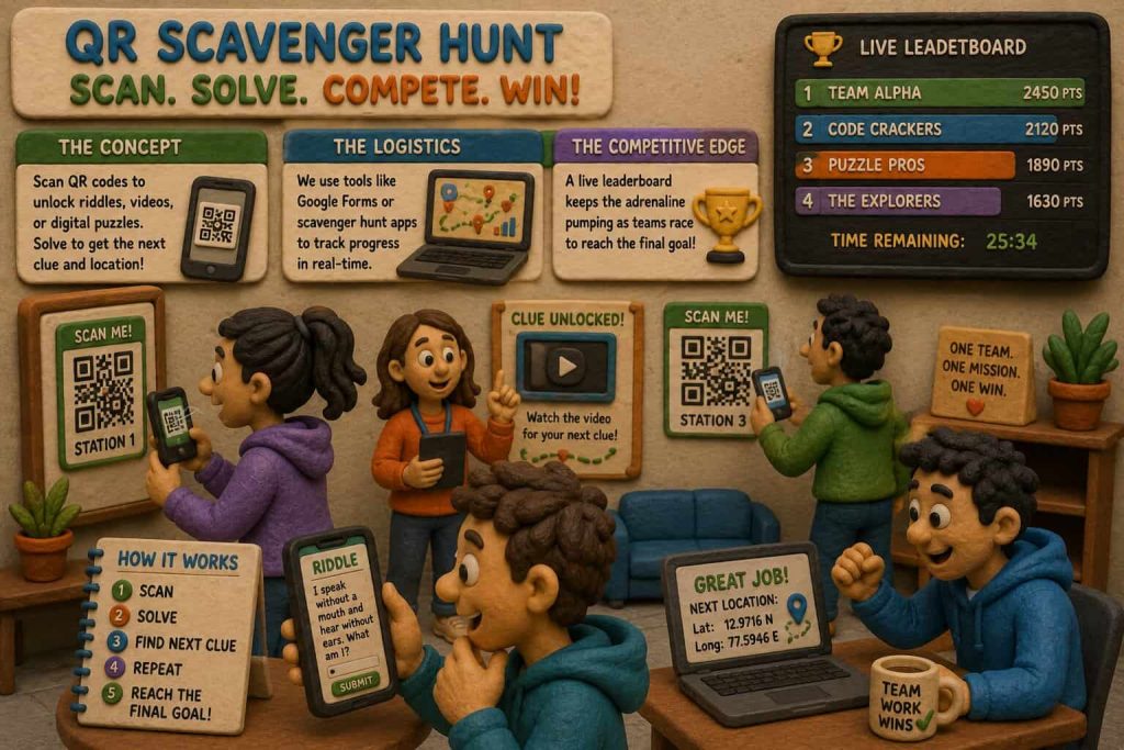 High-Tech QR Code Trail